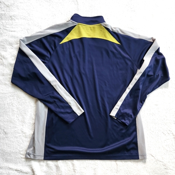 Gap Long Sleeved Pullover in Navy, Grey and Lime - Picture 2 of 4